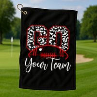 Go Football Custom Team Name Personalized Fan Golf Towel