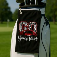 Go Football Custom Team Name Personalized Fan Golf Towel