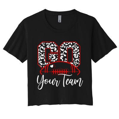 Go Football Custom Team Name Personalized Fan Crop Top