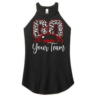 Go Football Custom Team Name Personalized Fan Women's Perfect Tri Rocker Tank