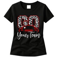 Go Football Custom Team Name Personalized Fan Womens T-Shirt