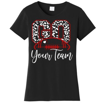 Go Football Custom Team Name Personalized Fan Women's T-Shirt