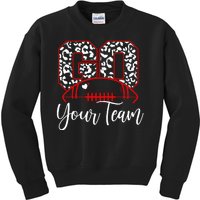 Go Football Custom Team Name Personalized Fan Kids Sweatshirt