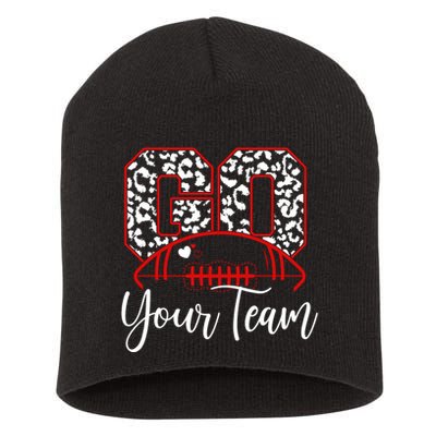 Go Football Custom Team Name Personalized Fan Short Acrylic Beanie