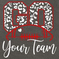 Go Football Custom Team Name Personalized Fan Cotton Canvas Backpack