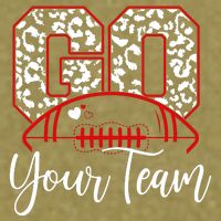 Go Football Custom Team Name Personalized Fan Garment-Dyed Women's Muscle Tee