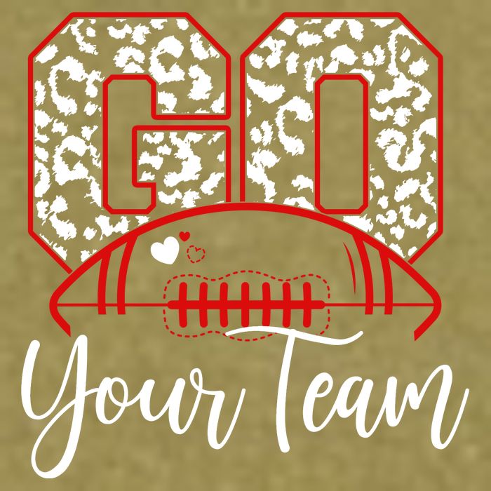 Go Football Custom Team Name Personalized Fan Garment-Dyed Women's Muscle Tee