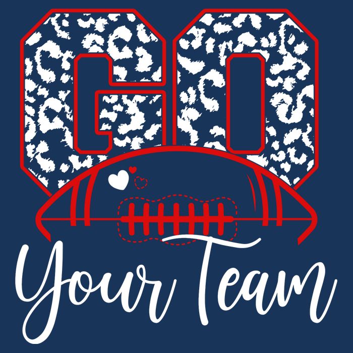 Go Football Custom Team Name Personalized Fan Infant Baby Jersey Bodysuit