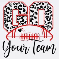 Go Football Custom Team Name Personalized Fan Garment-Dyed Sweatshirt