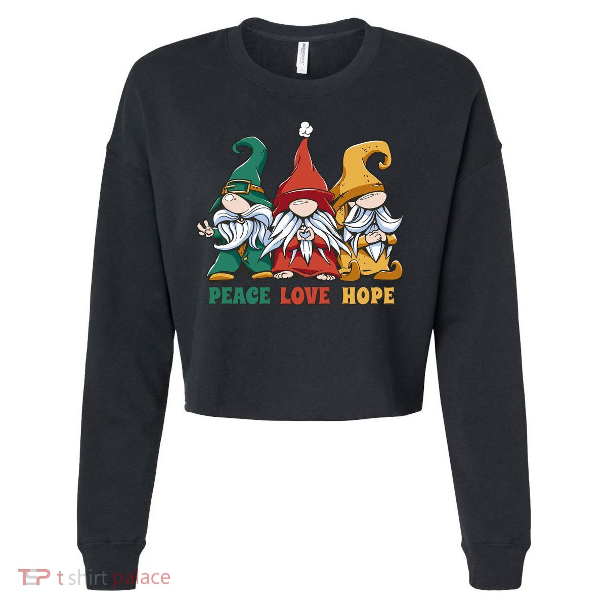 Gnome Fantasy Creatures Squad Cropped Pullover Crew