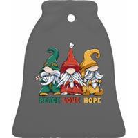 Gnome Fantasy Creatures Squad Ceramic Bell Ornament