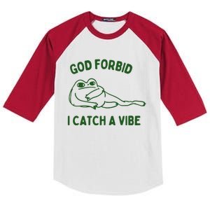 God Forbid Catch A Vibe Kids Colorblock Raglan Jersey