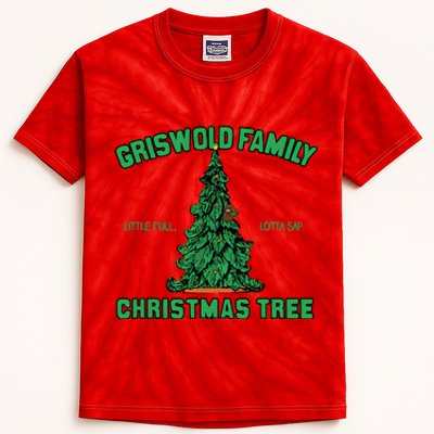 Griswold Family Christmas Tree Kids Tie-Dye T-Shirt