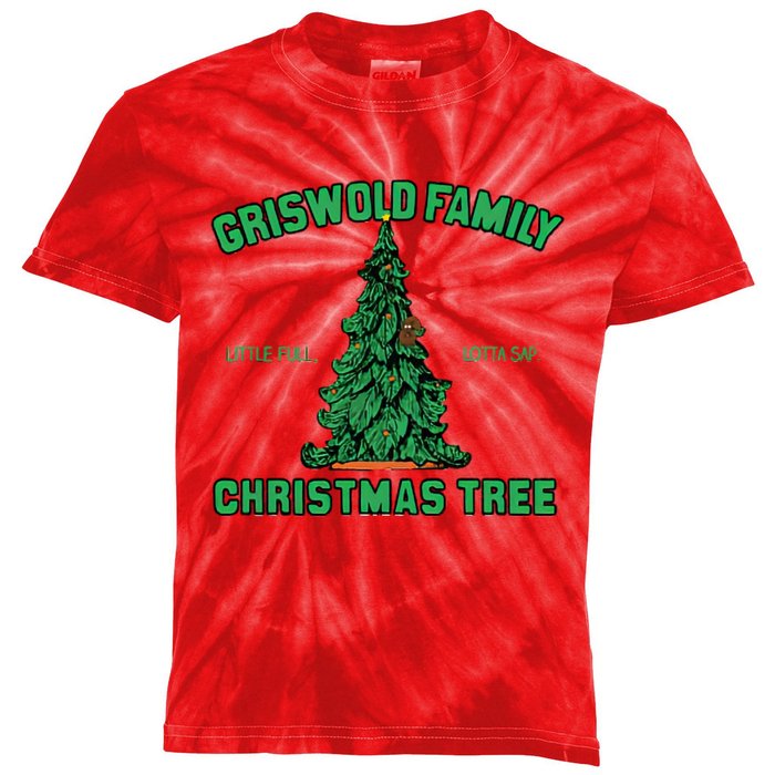 Griswold Family Christmas Tree Kids Tie-Dye T-Shirt