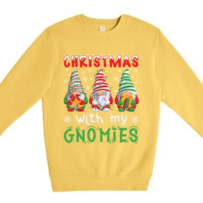 Gnome Family Christmas Gnomies Gift Premium Crewneck Sweatshirt