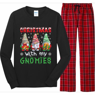 Gnome Family Christmas Gnomies Gift Long Sleeve Pajama Set