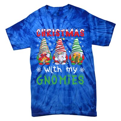 Gnome Family Christmas Gnomies Gift Tie-Dye T-Shirt