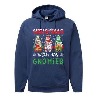 Gnome Family Christmas Gnomies Gift Performance Fleece Hoodie