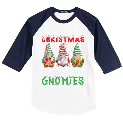 Gnome Family Christmas Gnomies Gift Baseball Sleeve Shirt