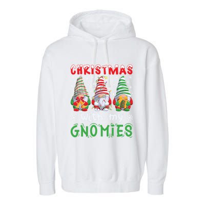 Gnome Family Christmas Gnomies Gift Garment-Dyed Fleece Hoodie