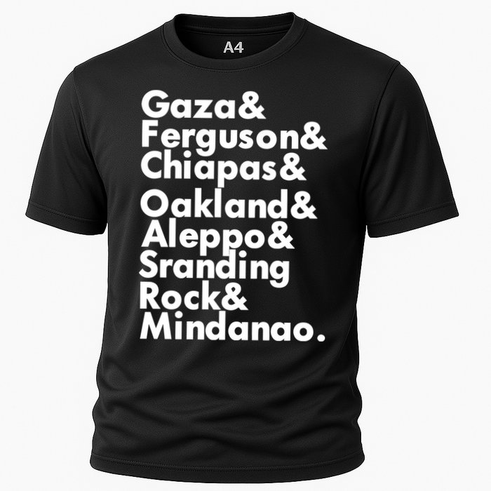 Gaza & Ferguson & Chiapas & Oakland & Aleppo Cooling Performance Crew T-Shirt