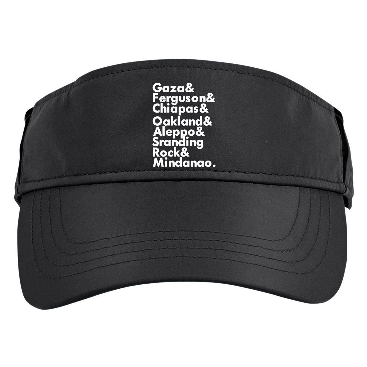 Gaza & Ferguson & Chiapas & Oakland & Aleppo Adult Drive Performance Visor