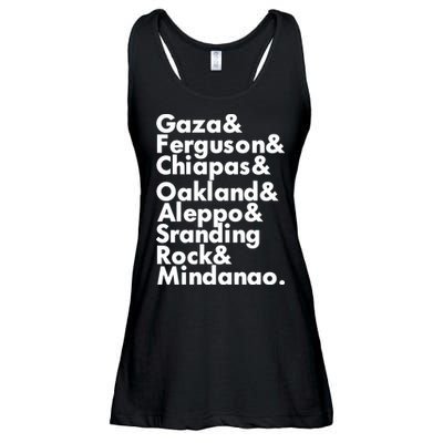 Gaza & Ferguson & Chiapas & Oakland & Aleppo Ladies Essential Flowy Tank