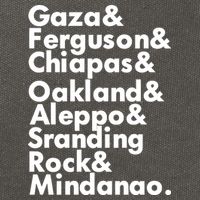 Gaza & Ferguson & Chiapas & Oakland & Aleppo Cotton Canvas Backpack
