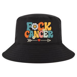 Groovy Fuck Cancer I Hate Cancer Breast Cancer Awareness Cool Comfort Performance Bucket Hat