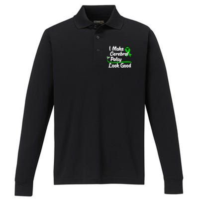 Gift For Cerebral Palsy Patients Cp Survivor Gift Performance Long Sleeve Polo