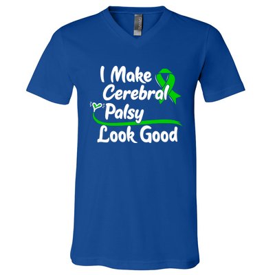 Gift For Cerebral Palsy Patients Cp Survivor Gift V-Neck T-Shirt