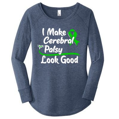 Gift For Cerebral Palsy Patients Cp Survivor Gift Women's Perfect Tri Tunic Long Sleeve Shirt