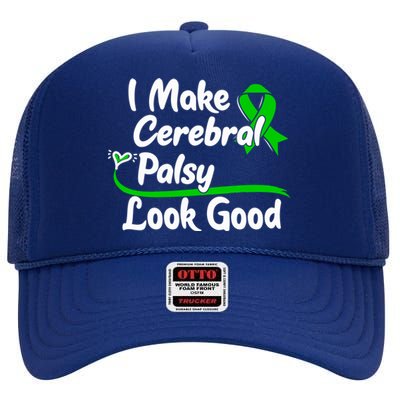 Gift For Cerebral Palsy Patients Cp Survivor Gift High Crown Mesh Back Trucker Hat