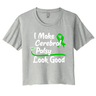 Gift For Cerebral Palsy Patients Cp Survivor Gift Women's Crop Top Tee