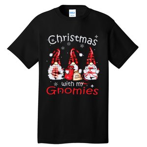 Gnome Family Christmas Shirts For Women Buffalo Plaid Tall T-Shirt