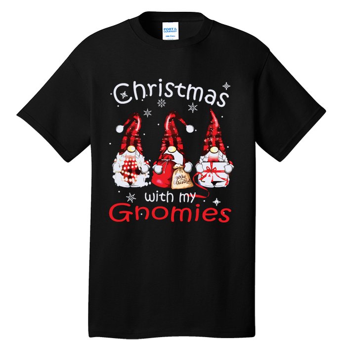 Gnome Family Christmas Shirts For Women Buffalo Plaid Tall T-Shirt