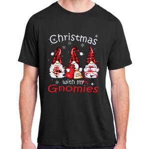 Gnome Family Christmas Shirts For Women Buffalo Plaid Adult ChromaSoft Performance T-Shirt