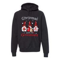 Gnome Family Christmas Shirts For Women Buffalo Plaid Premium Hoodie