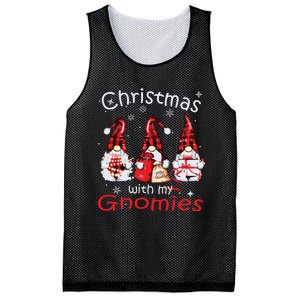 Gnome Family Christmas Shirts For Women Buffalo Plaid Mesh Reversible Basketball Jersey Tank