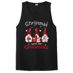 Gnome Family Christmas Shirts For Women Buffalo Plaid PosiCharge Competitor Tank