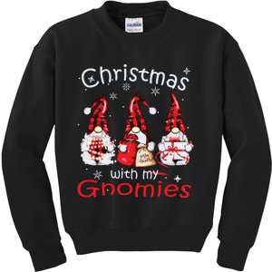 Gnome Family Christmas Shirts For Women Buffalo Plaid Kids Sweatshirt