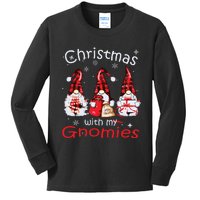 Gnome Family Christmas Shirts For Women Buffalo Plaid Kids Long Sleeve Shirt