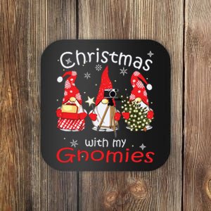 Gnome Family Christmas Gnomies Xmas Coaster