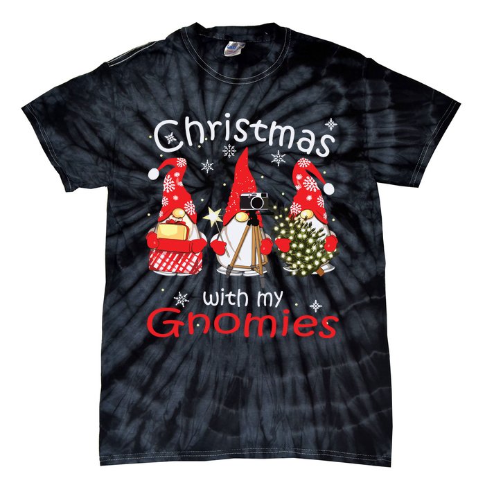 Gnome Family Christmas Gnomies Xmas Tie-Dye T-Shirt