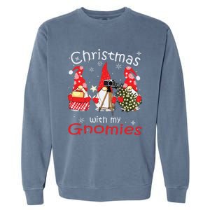 Gnome Family Christmas Gnomies Xmas Garment-Dyed Sweatshirt