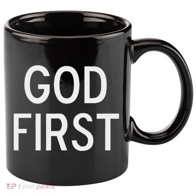 God First Christian Bible Faith Family 11oz C Handle Ceramic Mug