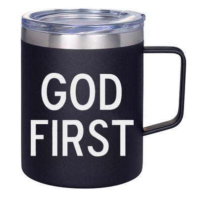God First Christian Bible Faith Family 12oz Stainless Steel Coffee Mug