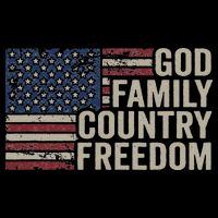 God Family Country Freedom 4th July USA Flag Christian 16 in Basic Backpack