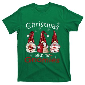 Gnome Family Christmas For Buffalo Plaid T-Shirt