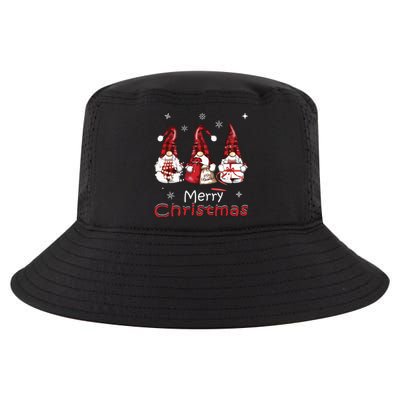 Gnome Family Christmas Shirts For Women Buffalo Plaid Cool Comfort Performance Bucket Hat